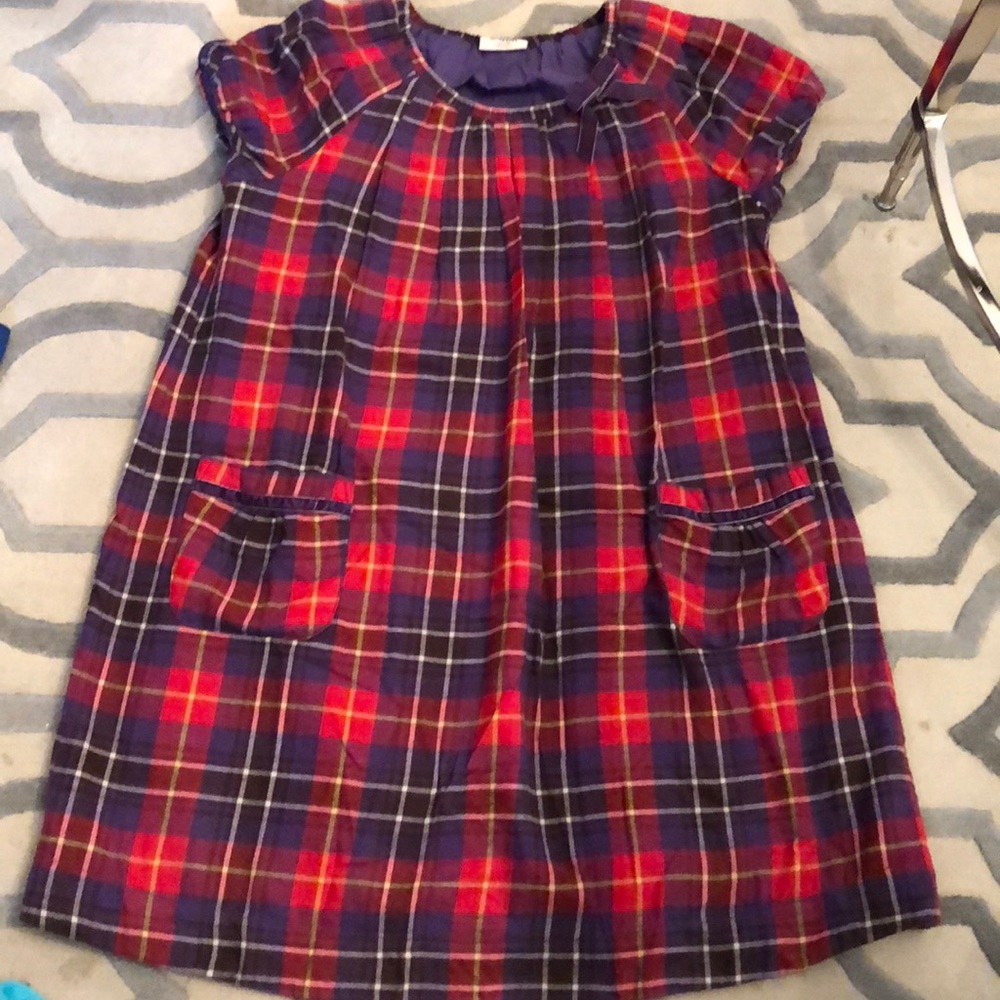 Mini Boden Plaid Flannel Dress